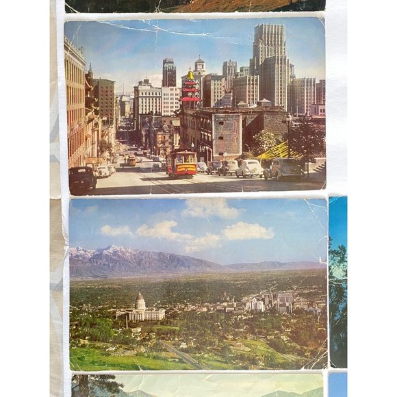 1955-1963 Incredible Peter Winter Jumbo Postcards US Scenes Collection Set 12 - Picture 4 of 16